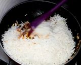 A picture of step 2 of Restaurant Style veg schezwan rice.