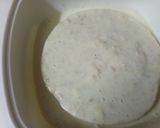 A picture of step 8 of Kulfi flavoured tres letches cake.