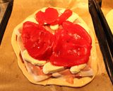 Foto del paso 16 de la receta: Pizzas; Escudo de don Roque y Globo de historieta