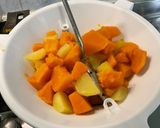 Une image de l'étape 8 de Purée de pommes de terre et courge butternut au parmesan.