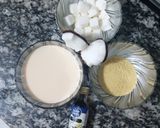 A picture of step 1 of Milk pudding.