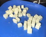 A picture of step 1 of Paneer Matar Pulao.
