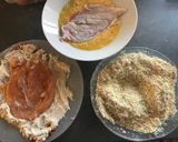 Parmezános csirkemell paradicsom szósszal, spagettivel recept fázis 2 fotója
