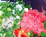 A picture of step 2 of Spring Moong dal Cheela.