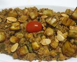 A picture of step 5 of Couscous with Eggplant and Almonds.