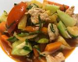 ผัดเปรี้ยวหวานสันคอหมู วิธีทำสูตร 5 รูป