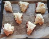 Sonkás-kukoricás és magyaros háromszög recept fázis 9 fotója