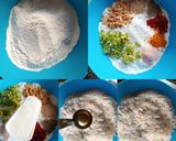 A picture of step 1 of White Maize flour Vada (makai vada).
