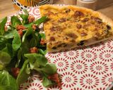 Une image de l'étape 7 de Tarte poivron, poulet, chorizo.