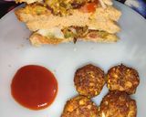 A picture of step 6 of Sprouted Moong Dal Mini Cutlets and Sandwiches.