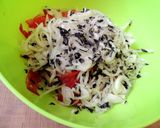 A picture of step 4 of National Kyrgyz salad "Shakarap".