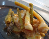 Foto del paso 4 de la receta: Solomillo de cerdo 🐷 en salsa, con verduras al vapor 🥔🧄