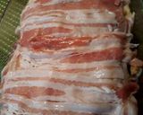 Baconbe tekert rakott csirkemell spenóttal recept fázis 5 fotója