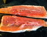 Foto del paso 5 de la receta: 153.🐟Trucha asalmonada al horno con mostaza y jamón🥓