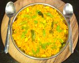A picture of step 4 of Fried curd Rice.