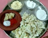 கோபி 65 (காலிபிளவர் சில்லி) (Gobi 65 recipe in tamil) ரெசிபி ஸ்டேப் 1 புகைப்படம்