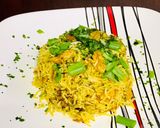 A picture of step 4 of Carrots walnuts fried rice.
