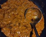 Gombapörkölt (nokedlivel) recept fázis 9 fotója