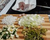 Foto del paso 1 de la receta Bocaditos de rape con verduras