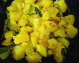 A picture of step 3 of Aloo sabji.