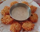 A picture of step 4 of Sabudana Vada with Chutney.