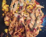 Foto del paso 8 de la receta Fajitas de pavo con mango picantes