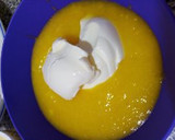Foto del paso 3 de la receta: Cheesecake de mango, con salsa de frambuesa y arándanos 🥭