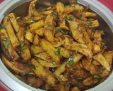 A picture of step 5 of Masala fries/ chips.