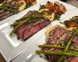 A picture of step 16 of Honey Pecan Coconut Crusted London Broil.