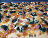 Foto del paso 6 de la receta: "Casi Pizza" de espinacas y bacon