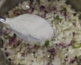 A picture of step 2 of Cabbage Manchurian.