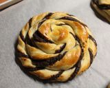 Mogyorókrémes csavart csiga recept fázis 4 fotója
