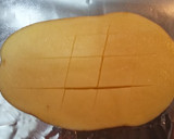 Foto del paso 1 de la receta: Patatas al horno con mozzarella y jamón serrano 