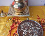 A picture of step 2 of Rajgara Halwa.