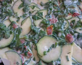 Foto del paso 3 de la receta: Quiche de espinacas calabacín con base de pan