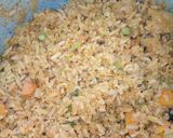 A picture of step 5 of Jollof Rice, Chicken and Salad.