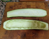 Foto del paso 1 de la receta: Calabacín relleno de atún