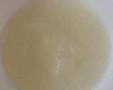 Hình bước làm 1 của món Panna cotta (dứa, cốt dừa, mứt mâm xôi)