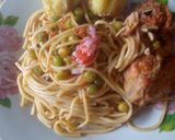 Foto del paso 6 de la receta: Tallarines con pollo a mi estilo