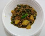 A picture of step 9 of Bhindi Aloo.