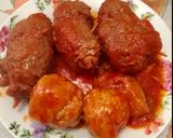 A picture of step 3 of Stuffed Horse Braciole Cooked in Tomato Sauce.