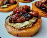 Foto del paso 6 de la receta: Sanduchitos🍆🧅🍅 de calabaza🎃🥙🧀