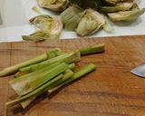 Foto del paso 1 de la receta: Alcachofas Fritas en Salsa de Lager y Cúrcuma