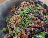 A picture of step 1 of #FM#NC Black chana sundal.