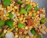 A picture of step 3 of Corn Pasta.
