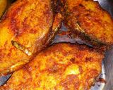 A picture of step 2 of Surmai fish fried.