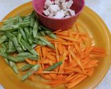 Foto langkah ke 1 dari resep 24/26. Cah buncis wortel.