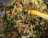 A picture of step 8 of Achari Methi kadu.