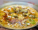 Foto del paso 5 de la receta Paella de rape, ajos tiernos, espárragos y alcachofas 🥘 🧔‍♂️