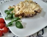 Zapiekanka makaronowa z szynką i pieczarkami krok przepisu 3 zdjęcie